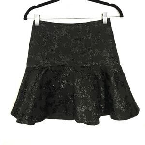 & Other Stories X Stockholm Atelier Glam Black Mini Skirt Cute Simple NWT